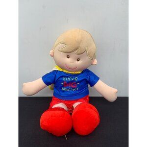 Baby Ganz Super Big Brother Blonde Hair Brown Eyes Cape 13" Plush Doll